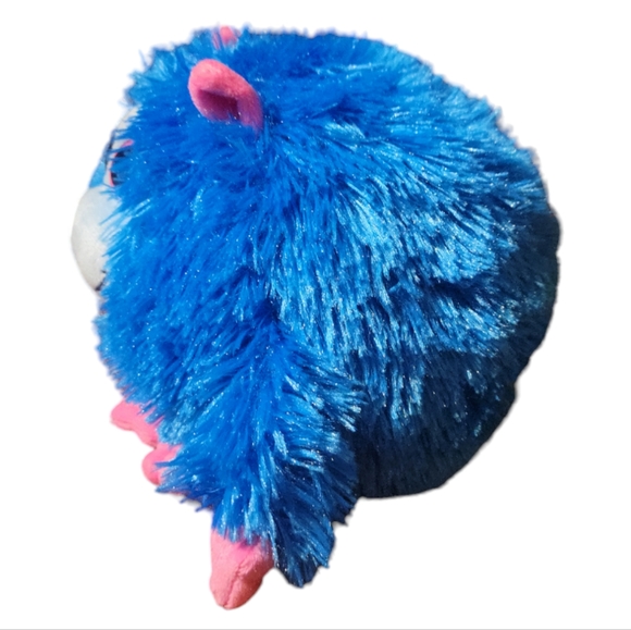 Vtg 2012 Ty Jerry Monstaz Blue Monster Cozy Big Pink Eyes Ears Hands Feet Nose - Picture 2 of 7